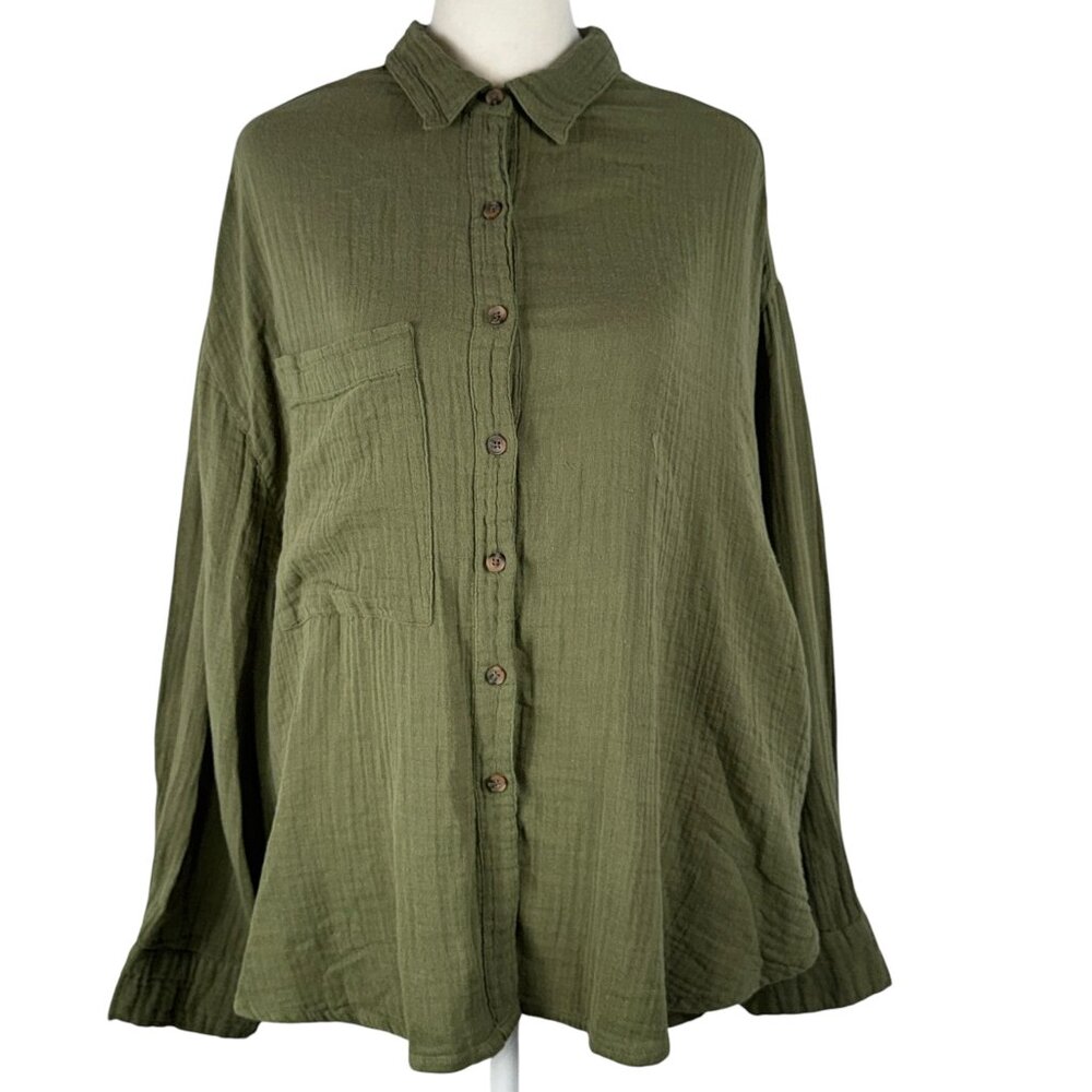 Super Soft! Out From Under Urban Outfitters Button Down Shirt Size Medium
